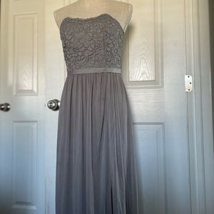 David’s Bridal formal/bridesmaids dress gray size 0